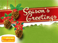 Christmas eCards Design (Christmas Pine Cones)