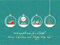Christmas eCards Design (Bouncing Baubles)